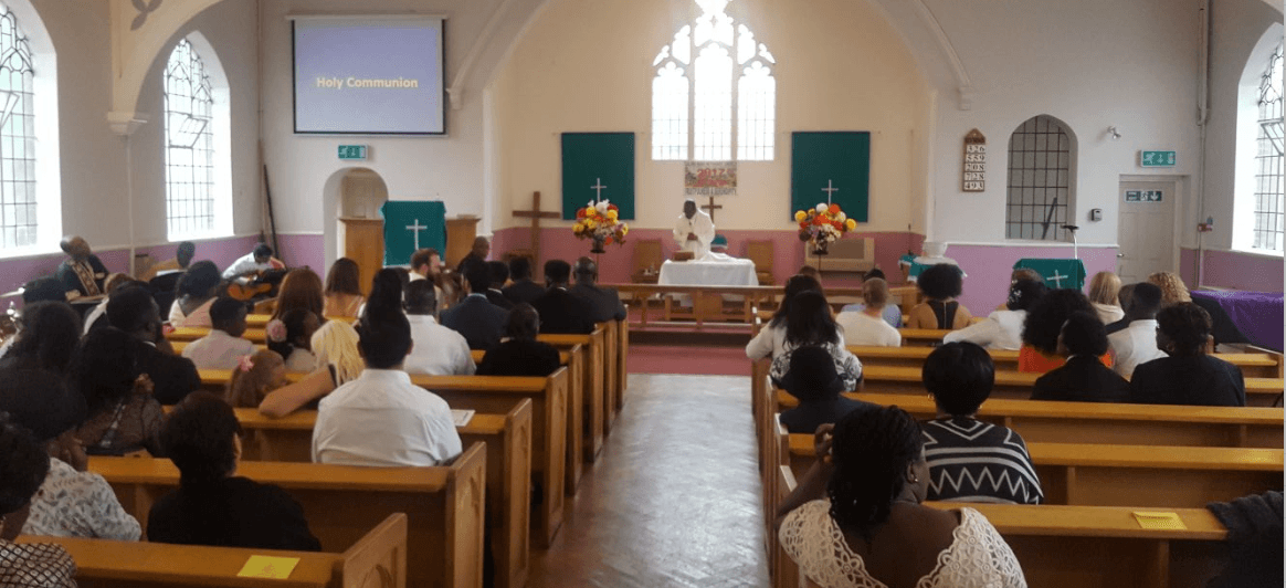 Church worship or service moment